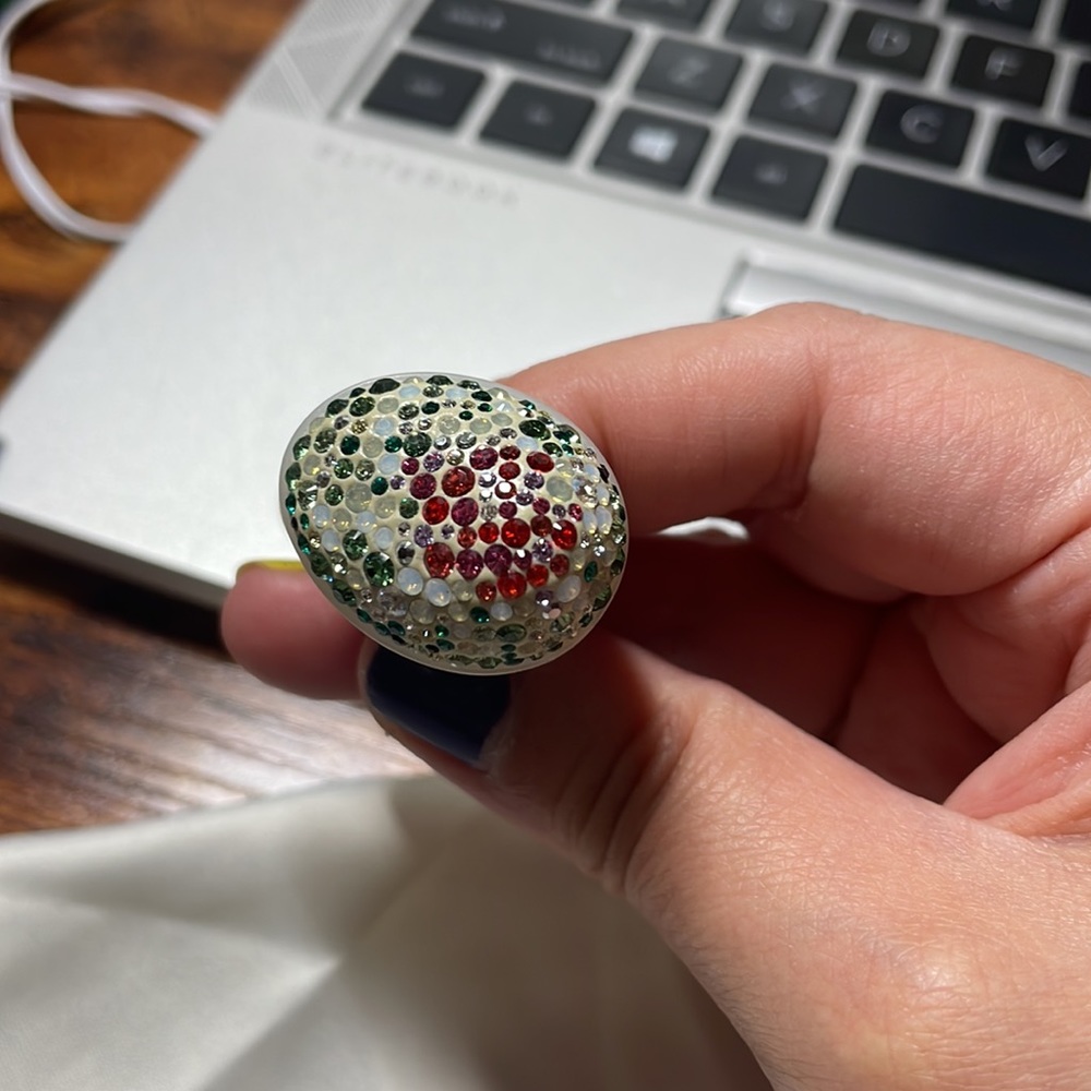 New? SWAROVSKI CRYSTAL RING 52 / 5.5